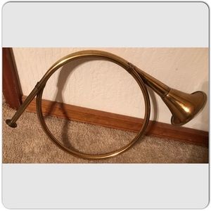 Vintage Brass Horn /Trumpet / Bugle Musical instrument Decorative Wall Art